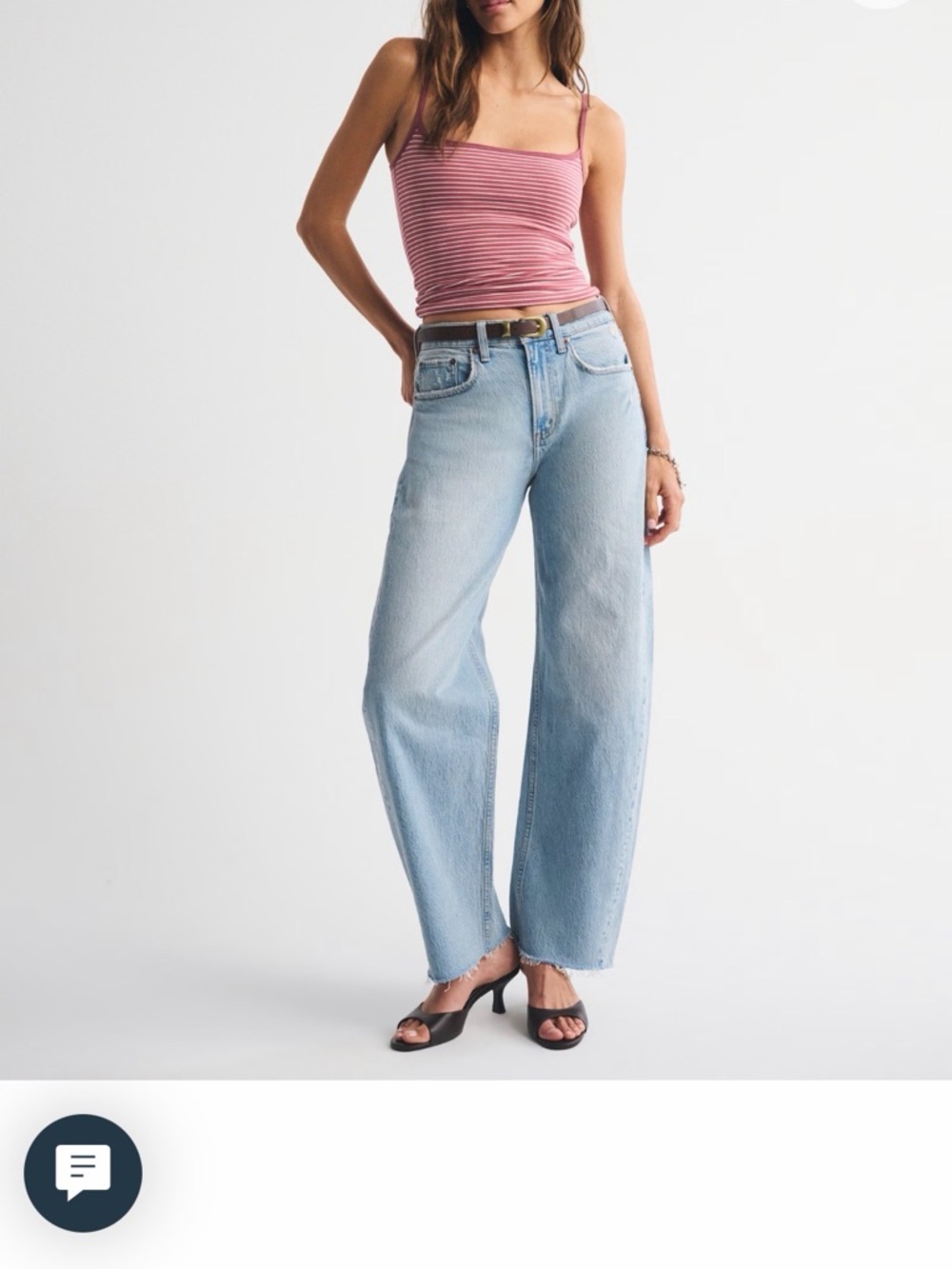 Abercrombie High Waist Barrel Jeans